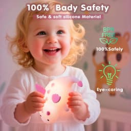 Milk Dragon Night Light for Kids, Cute Dinosaur Lamp Gifts Dimmable Silicone Magnetic Bedside Lamps, Rechargeable Squishy
