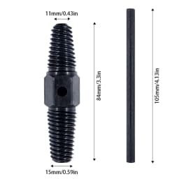 Water Pipe Break Extractor - Dual-Purpose Water Pipe Screw Removal Tool for 1/2in/ 3/4in Pipe Valve Faucet Break Bolt Remover