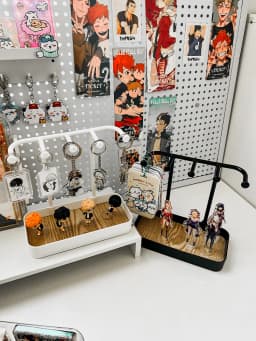 Keychain Display Stand Doll Ornament Storage Holder Bracelet Earring Organizer Simple Style Jewelry Holder Home Organizer