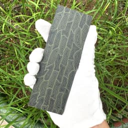 2pieces New Style Damascus Pattern G10 Knife Handle Material Diy Handle Composite Material G-10 Tool Patch Material 130x45x8mm