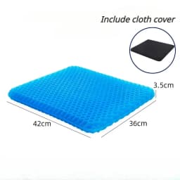 Gel Seat Cushion Double Thick Egg Gel Summer Cushion for Pressure Relief Breathable Chair Pad Car Seat Office Chair Soft Cushion