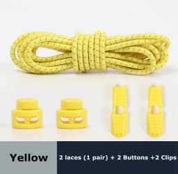 1Pair Colored Dots Round Shoelaces Elastic Plastic Lock Hiking Sports No Tie Shoelace Adult Children Shoe Accessories Lazy Lace