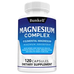 Magnesium Complex 120 Capsules - Bone, Muscle & Heart Health Supplement, Sleep Support,Muscle Relaxation,Stress & Anxiety Relief