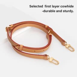 CRAZYSMITH Genuine Leather Bag Strap Replacement For LV Diane Bag Crossbody Handbag Adjustable Shoulder Belts DIY Accessories