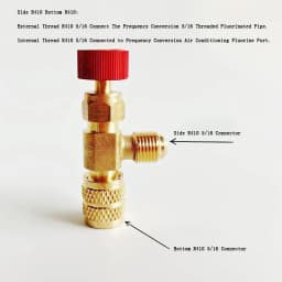 2/1PCS Air Conditioner Plus Safety Liquid Valve R410 Refrigerant Vacuum Maintenance Switch Charging Safety Adaptor R22 Detection