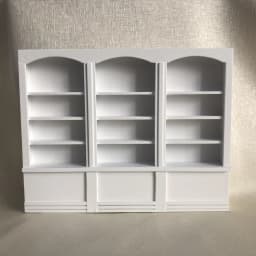 1:12 Dollhouse Miniature Cabinet Floor Shelf Bookcase Mini White Furniture Display Case Doll House Accessories Wooden Cupboard