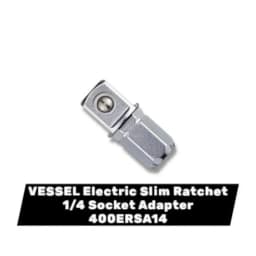 VESSEL 400ERSA14 1/4" Square Socket Adapter Slim Electric Ratchet Conversion Accessory for VESSEL 400ER3 Power Ratchet Tool