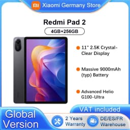 Global Version Xiaomi Redmi Pad 2 WIFI 11' 90Hz Advanced Helio G100-Ultra 2TB Expandable Storage Xiaomi HyperOS 9000mAh Battery