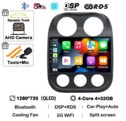 Android 16 Carplay For Jeep Compass Patriot 2010 2011 2012 2013 2014 2015 2016 Car Radio Multimedia Player Stereo Head Unit 2din
