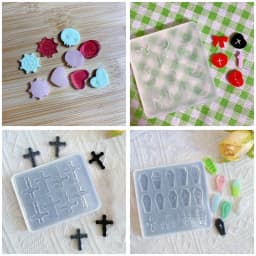 Resin Mold Angel Devil Quicksand Silicone Casting Mould Resin Shaking Cup Molds for Jewelry Keychain Pendant Making Diy Crafts