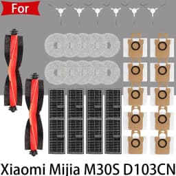 For Xiaomi Mijia M30S D103CN Self Cleaning Vacuum CleanAccessories Main Side Brush lip Hepa Filter Mop Cloth Dust Bag Parts