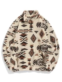Winter New Trendy Printed and Velvet Thickened Warm Hoodie for Men's Casual Loose Sports Large Size High Quality Coat M-3XL