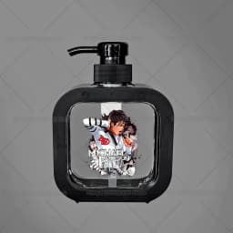 300ML Michael Jackson Transparent Soap Dispensers Refillable Portable Empty Bottle Shower Gel Detergent Dispensing Bottle Gift