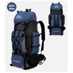 90L Waterproof Hiking Backpack Camping Rucksack Large Capacity Travel Outdoor Sports Bag for Trekking Backpacking and Adventure