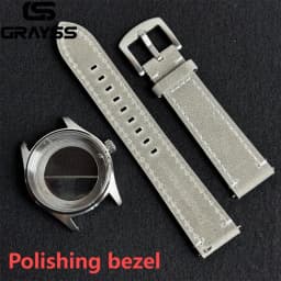 Retro 36/39mm Pilot Little Prince Watch Case Stainless Steel Sapphire Glass 20ATM Fit NH35 NH36 Movement Part Leather Strap
