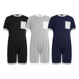 Children 3Pcs Anti-strip Adaptive Bodysuit Special Needs Clothing Short Sleeve Back Zipper Jumpsuit for Autism Sensory kids