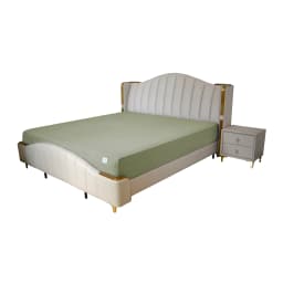 MAXSHARER Earthing 160*200*30cm Fitted Sheet Organic Cotton with Conductive Silver Fiber Grounding Bed Sheet for Nature Wellness