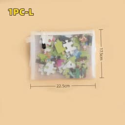 1-3PCS Storage Bag Mesh ZipperToy Building Block Puzzle Sub-package Children Particle Zipper Transparent Finishing Storage
