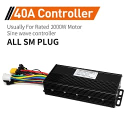 Ebike SineWave Three Mode Controller 24V-52V 17A 26A 30A 40A 45A TFT Display Throttle Hall Unlimited Motor 350W-2000W Moto