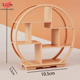 1PC Dollhouse Miniature Bogu Empty Shelf Mini Display Stand Storage Rack Model Toy Scene Decoration DIY Accessories