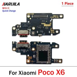 New USB Port Charger Dock Plug Connector Charging Board Microphone Flex Cable For Xiaomi Poco X6 X7 M6 F6 F7 Pro 4G 5G
