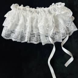 Summer Women's Korean One-Piece Belted Overlap Lace Skirt Apron A-Line Skirt INS Short Lace Layered Gauze Skirt With Tie Up