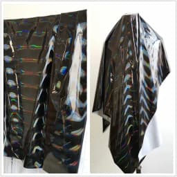 50*145cm Shiny Glossy Soft Vinyl Leather Fabric Laser Mirror Faux PU Leather PVC Fabric For Bag Dress Upholstery Diy Material