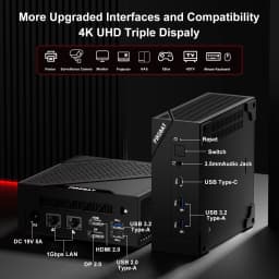 FIREBAT AM02 MINI PC AMD Ryzen 5 6600H LPDDR5 16GB RAM 512GB SSD Windows 11 WIFI6 Bluetooth5.2 HDMI 6 Cores 12 Threads