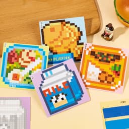 24 Sheets/Bag Cute Animal Themed Pixel Collage Stickers Mini Stress Relief Decals for DIY Scrapbook Guitar Phone Case Notebook