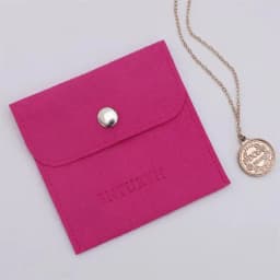 50 Personalized Logo Size Microfiber Jewelry Gift Pouch Velvet Snap Button Rings Earrings Packaging Organizer Wedding Favors Bag