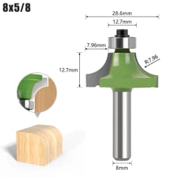 Wood Router 8mm Shank Straight End Mill Trimmer Cleaning Flush Trim Corner Round Cove Box Bits Tool Milling Cutter New