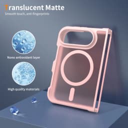 Slim Matte Translucent For Magsafe Case For iPhone Duo duo DUO Fold Wireless Charging Shockproof Back Front PC Hard Cover