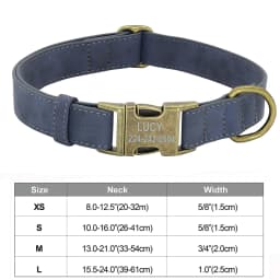 Dog Collars Personalized Dog Buckle Collars Free Engraving Name ID Tags For Small Medium Large Dogs Pug Pitbull Bulldog Beagle