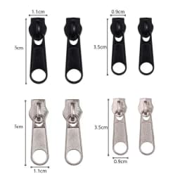 3# 5# 8# 10# Zipper Head Zipper Repair Kit Easy Fix Zipper Slider Head Puller Closure Universal Replacement Broken Wearable