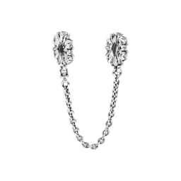 Hot selling 925 Silver Butterfly Crown Round Classic Safety Chain Charm Suitable for Women's Bracelet Fashion DIY Jewelry Gift