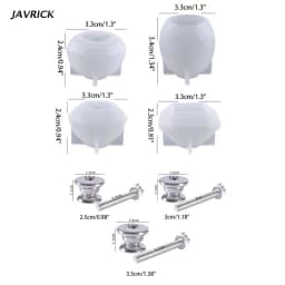 Cabinet Drawer Knobs Mold Diamond Dresser Crystal Pull Knobs Epoxy Resin Mold for Dresser Drawer Kitchen Bathrom Cabinet
