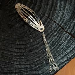 Hollow Metal Tassel Hairpin Exquisite Simple Design Front Hair Clip Unique Side Clip Retro Chinese Style Women's Hair Accessory