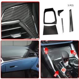 RHD LHD For BMW 3 4 Series G20 G21 G22 G28 G23 G42 320i 325i 330i Dry Carbon Center Console Gear Shift Panel Interior Trim Stick