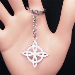 Stainless Steel Witchcraft Witch's Celtic Knot Geometry Necklace Men/Women Wicca Necklaces Witch Jewelry nudo de bruja N4273