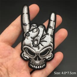 Feeling Good Embroidery Patch for Clothing Punk Iron on Patches Appliques DIY Sewing Clothes Jacket Jeans Home Decoration