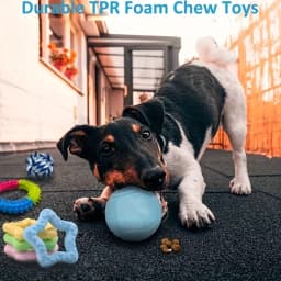 9pcs Random Color Dog Chew Toys, Squeaky Rope Interactive Toy Set for Medium Small Dogs - Cute Puppy Ball with Owner Interaction