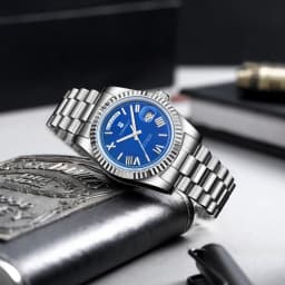 Corgeut Automatic Mechanical Men's Watch - 39/36mm Japanese Movement Sapphire Date (with Magnifier) - Men's Watch Custom Logo