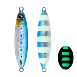 JIGGING PRO 40g 60g 80g Slow Jig Shore Jigging Lure Sea Fishing Bait Glow Slow Fall Fishing Lure
