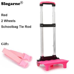 Kids Backpack Pull Rod Trolley Wheels Children School Bag Accessories Tie Rod Stator Students Climb Stairs 6 Wheels Bags Parts