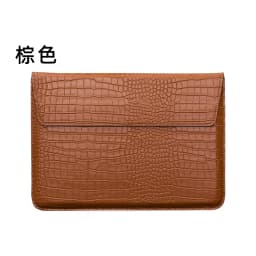 Engrave Name Crocodile Pattern Laptop Sleeve Bag Leather Luxury Waterproof Laptop Bag Fashion Notebook Computer Storage Bags