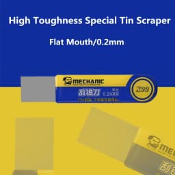 MECHANIC Ultra Thin 0.2mm Tin Spatula Solder Paste BGA Repair Scraper Wear-Resistant Glue Tin Remover Flat Oblique Mouth Blade