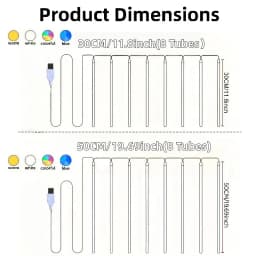 8 Modes USB Popsicle LED String Lights Waterproof Flexible Curtain Garland Lamp For Home Wedding Christmas Party Garden Decor