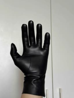 Men's Luxury Long Leather Gloves 25cm Unlined Soft Thin Fitted Gloves for Elegant Fashion