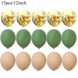 Wild Animal Balloon Tower with Gold 1-9 Number Balloon for Boy's Jungle Safari Birthday Party Decoration Forest Party Supply