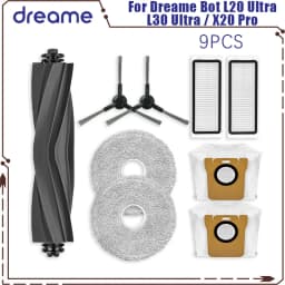 Dreame Bot L20 Ultra / L30 Ultra / X20 Pro Supplies Accessories Main Side Brush Mop Cloths Hepa Filter Dust Bags Parts